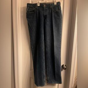 Women’s‎ Carhartt jeans 12x34 Blue Jeans Relaxed Fit 100% Cotton